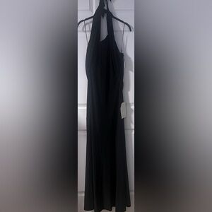 Vintage NWT A.B.S. Collection by Allen Schwartz Elegant Black Halter Dress